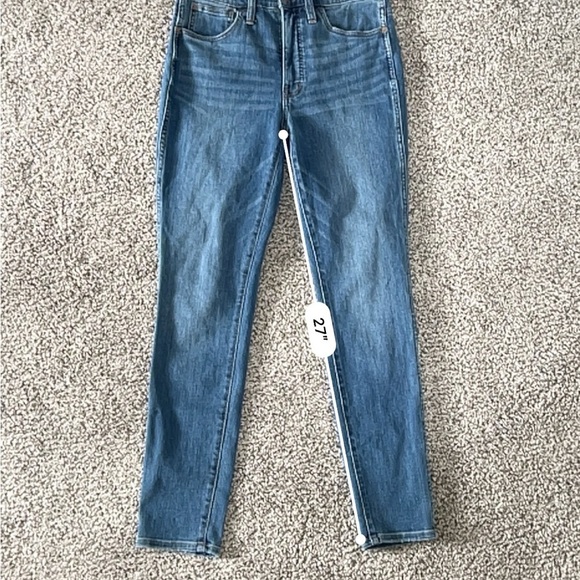 Madewell 10” High Rise Skinny Jeans - Medium Wash - Size 27 - Classic Minimal - Picture 11 of 11